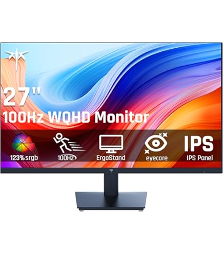 KTC 27 Inch QHD(2560 * 1440P) 100Hz Computer Monitor - IPS Panel